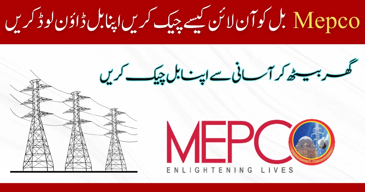 How To Check Mepco Bill Online - Download Your Mepco Bill
